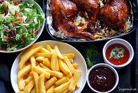 grilled chicken and veggies